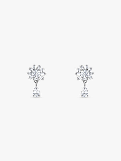 Silver My Sunflower Earrings