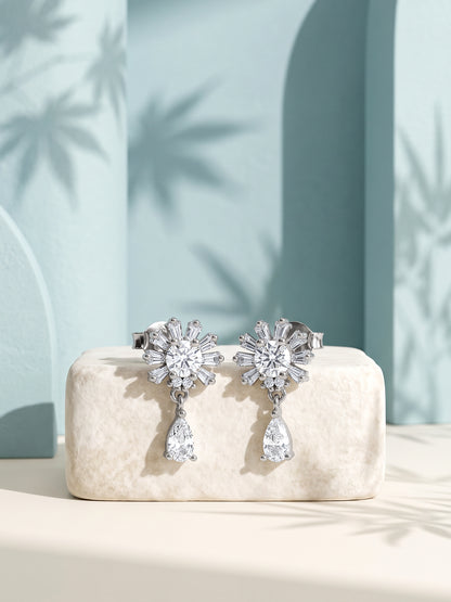 Silver My Sunflower Earrings