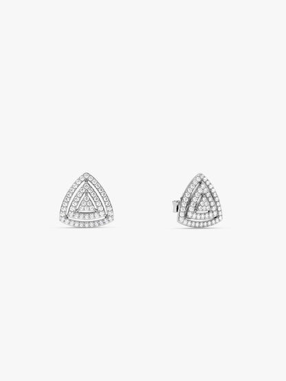 Silver Vittoria Studs