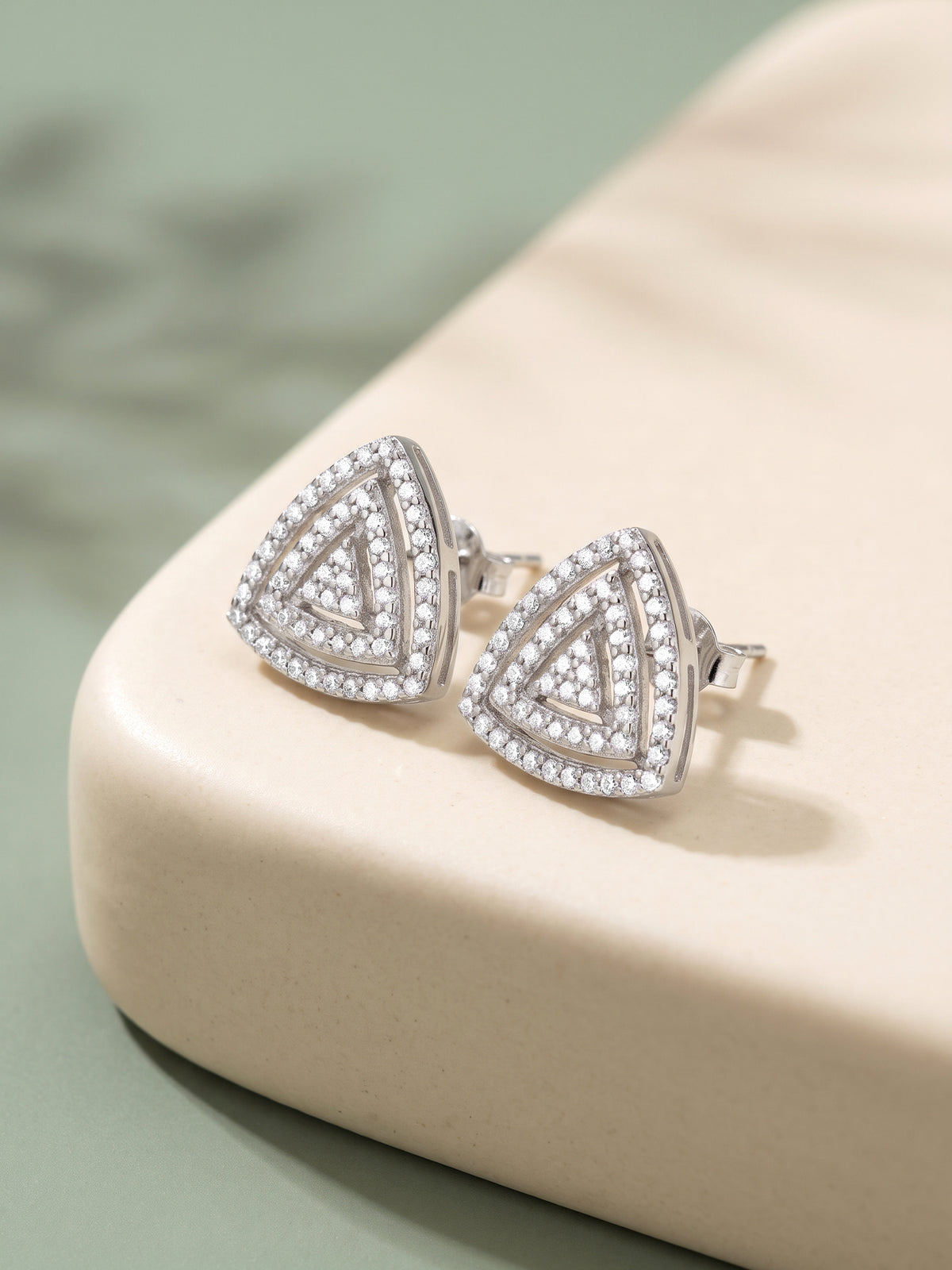 Silver Vittoria Studs