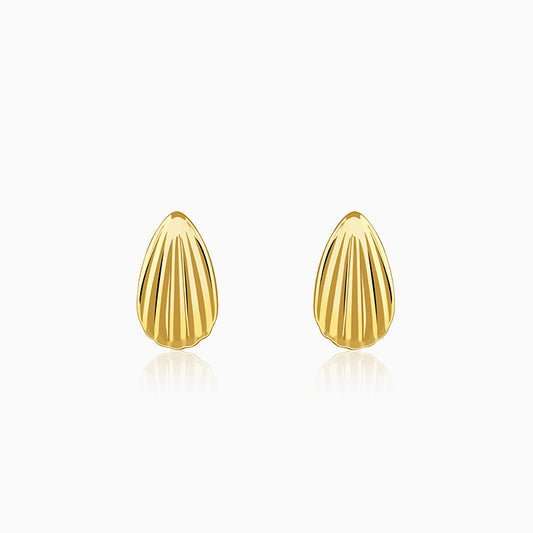Golden Riva Stud Earrings