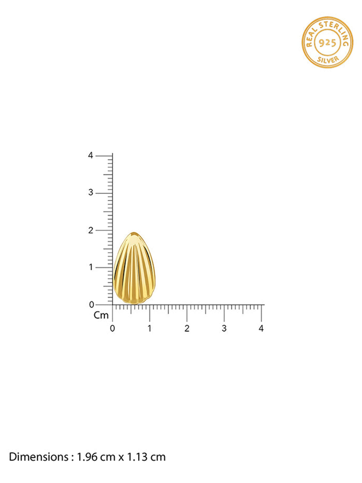 Golden Riva Stud Earrings