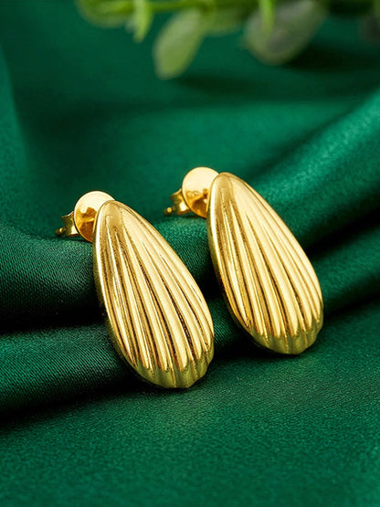 Golden Riva Stud Earrings