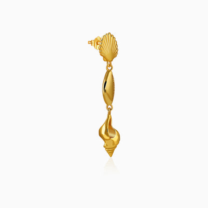 Golden Oceanic Grace Dangler Earrings