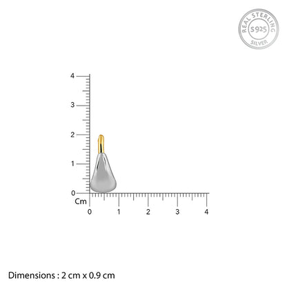 Dual Tone Uniquely Yours Hoop Earrings