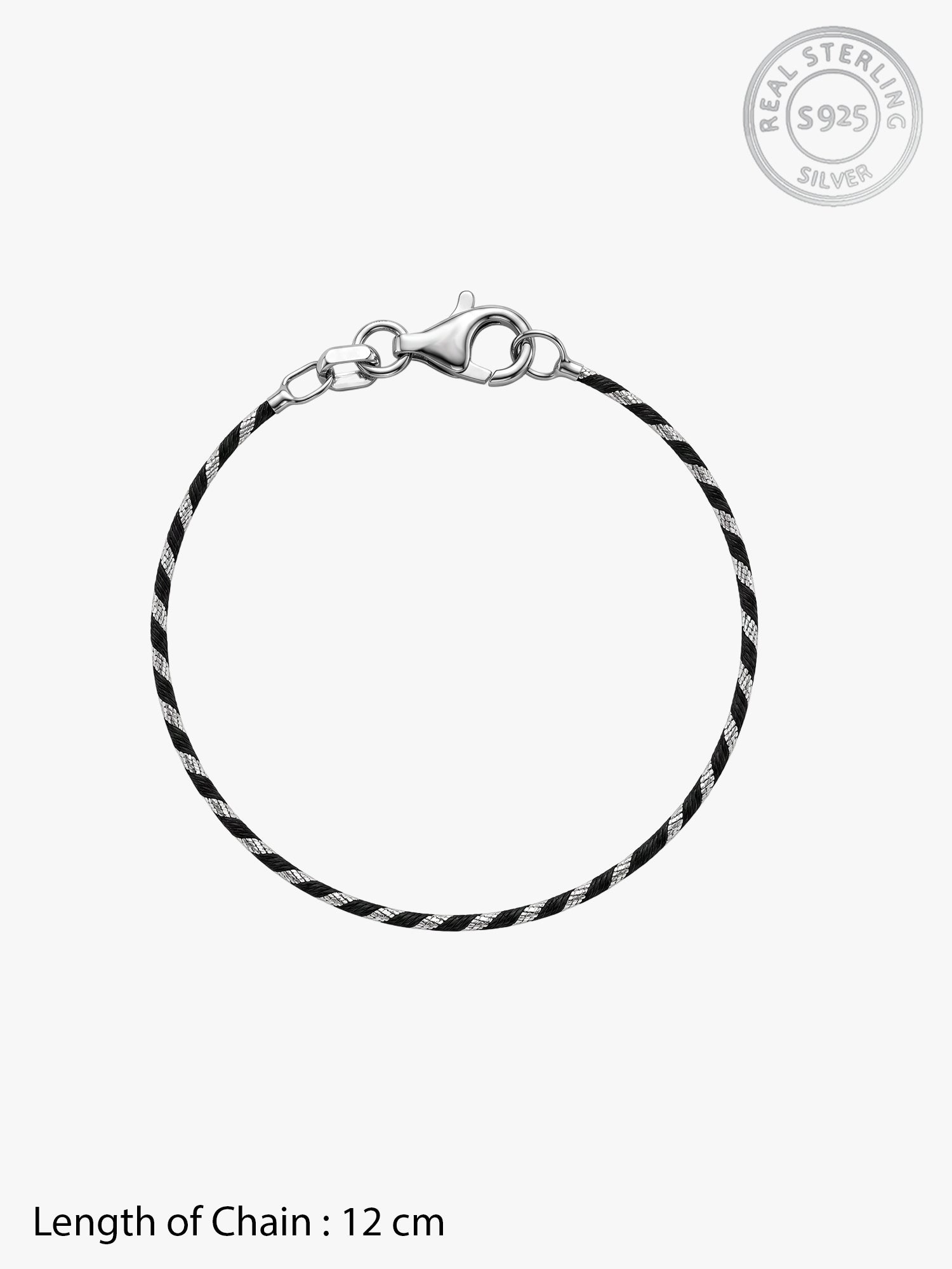 Silver Twinkle Twist Kids Anklet