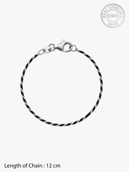 Silver Twinkle Twist Kids Anklet
