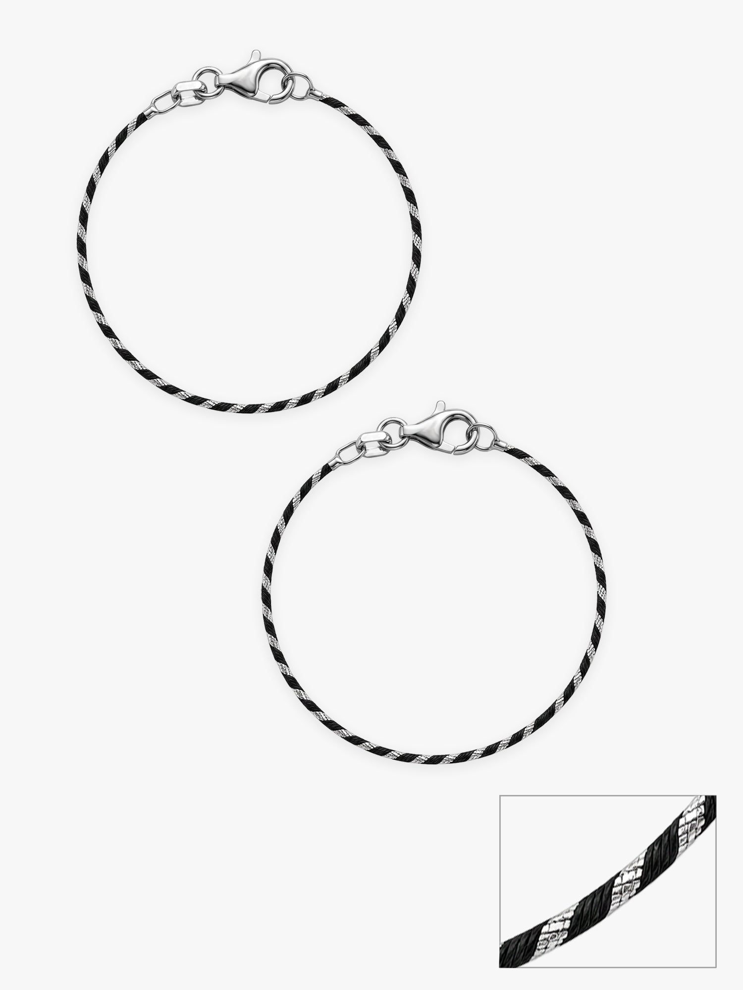 Silver Twinkle Twist Kids Anklets