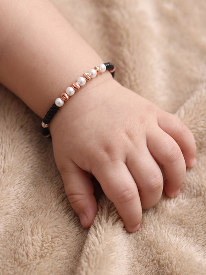Rose Gold Beady Bestie Kids Bracelet