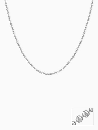 Silver Beaded Kids Chain