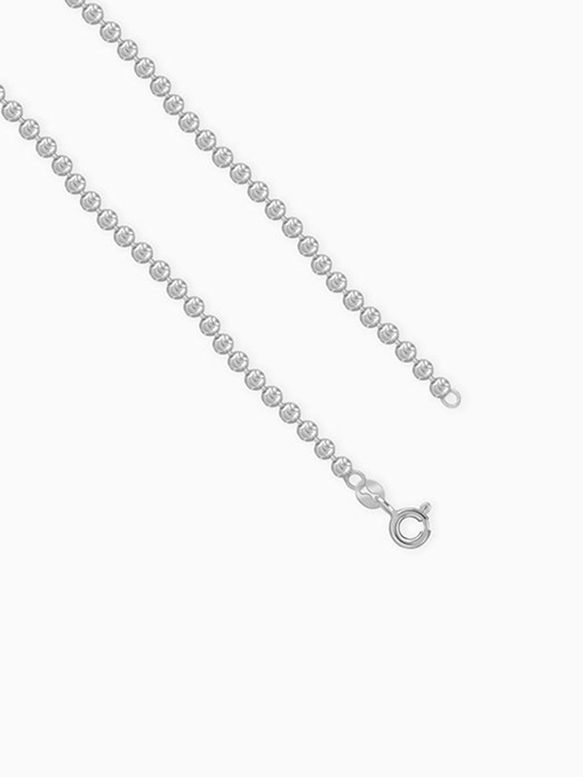 Silver Beaded Kids Chain