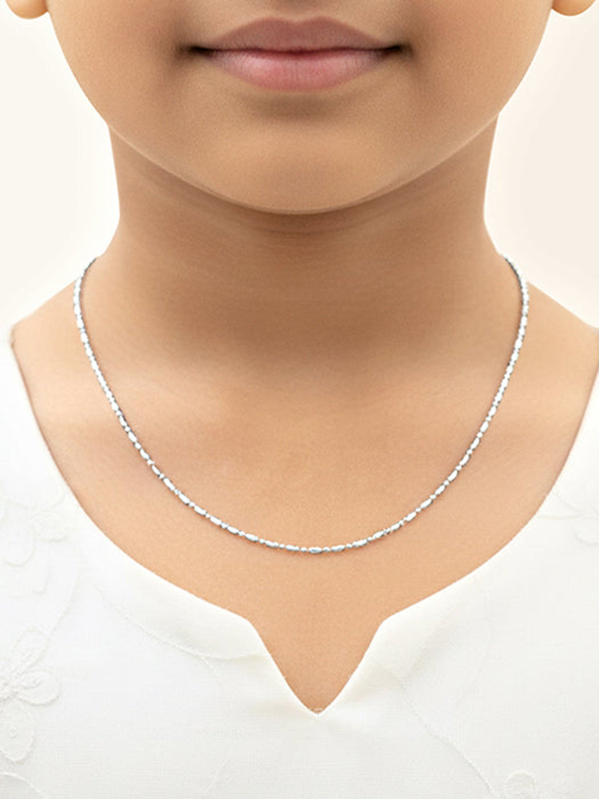 Silver Morse Kids Chain