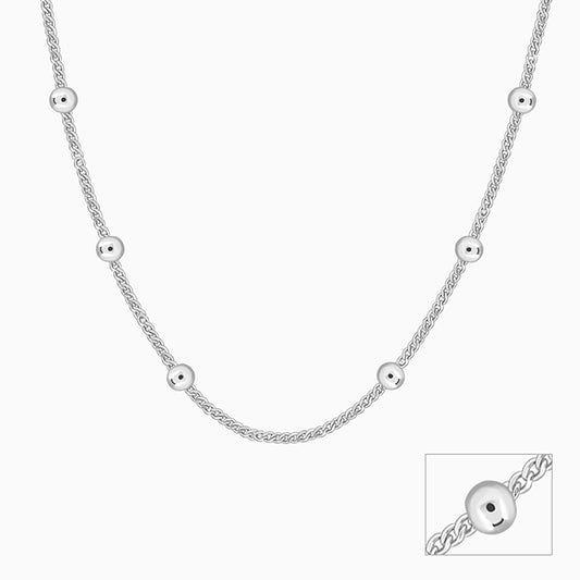 Silver Ballsy Kids Chain