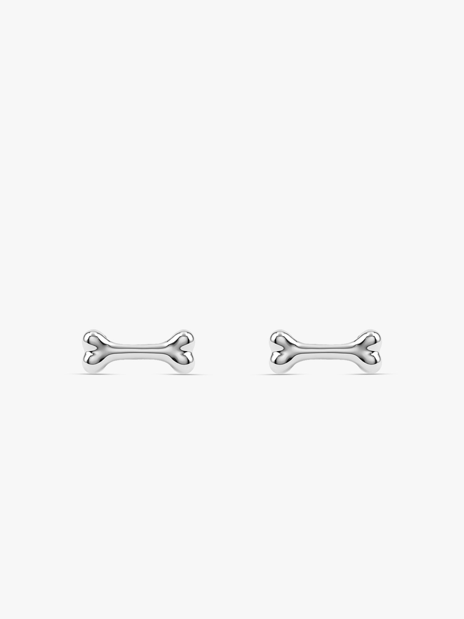 Silver Cute Doggy Kids Studs