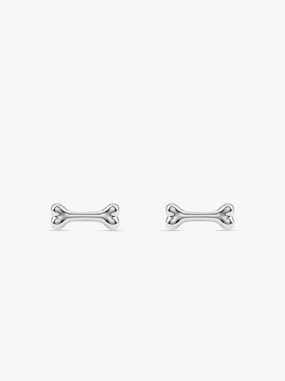 Silver Cute Doggy Kids Studs