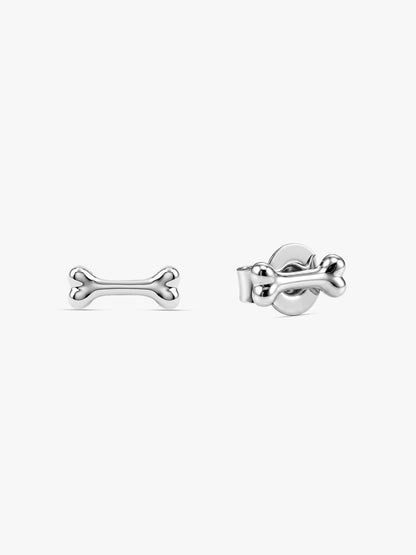 Silver Cute Doggy Kids Studs