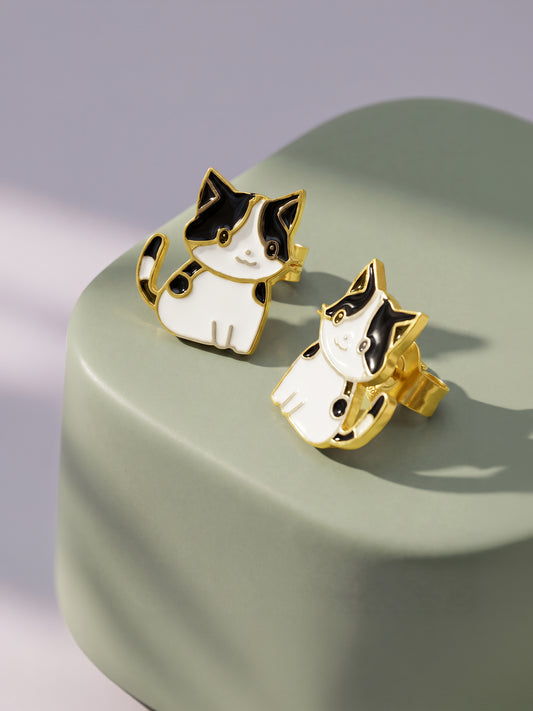 Golden Kitty Pie Kids Studs