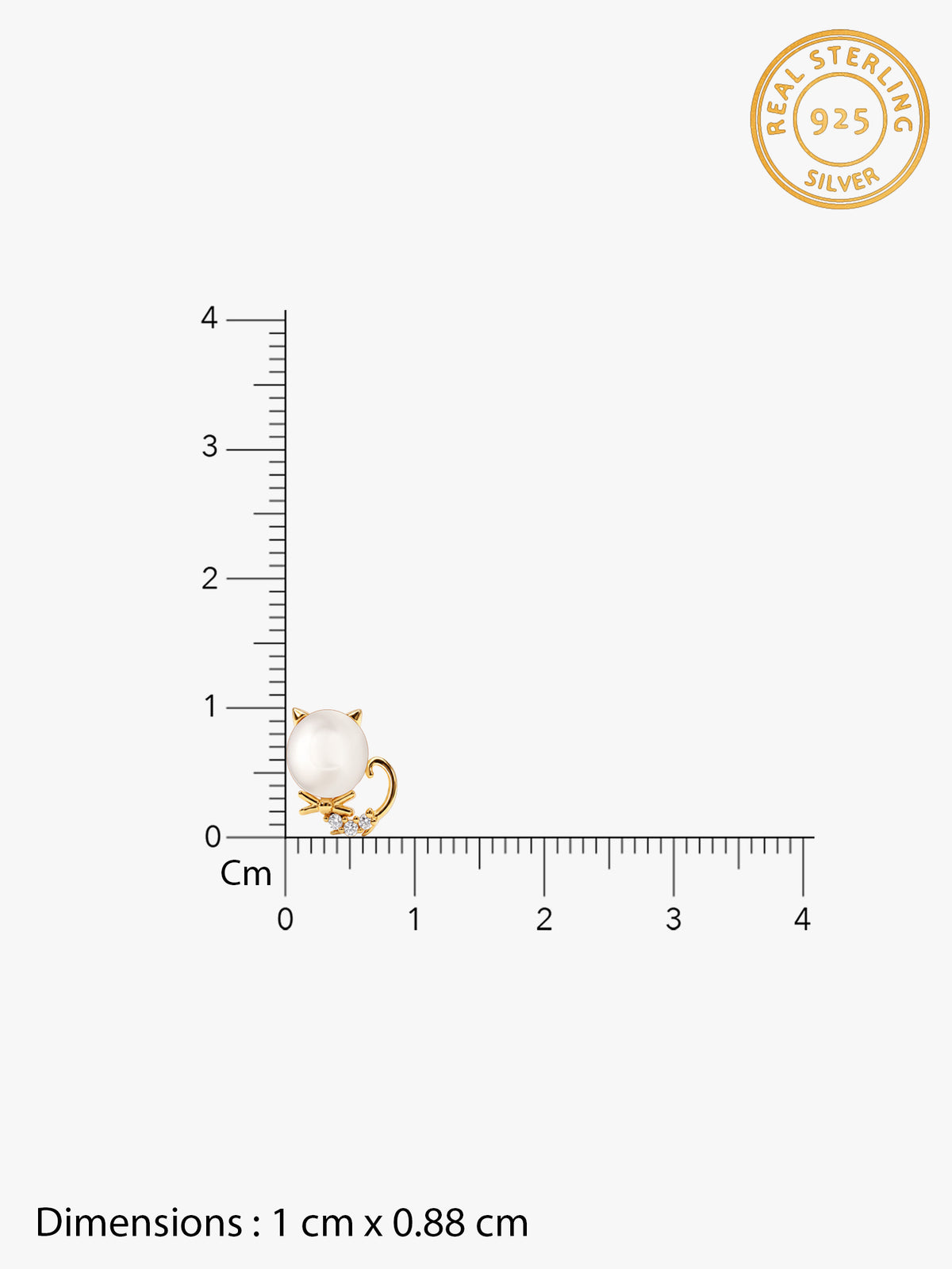 Golden Loriane Pearl Kids Studs