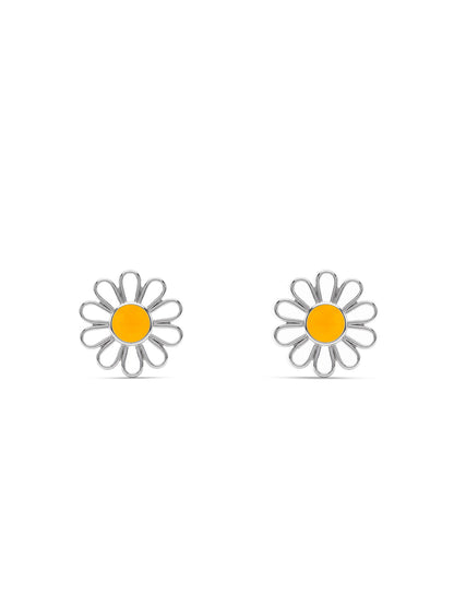 Silver Her Daisy Kids Studs