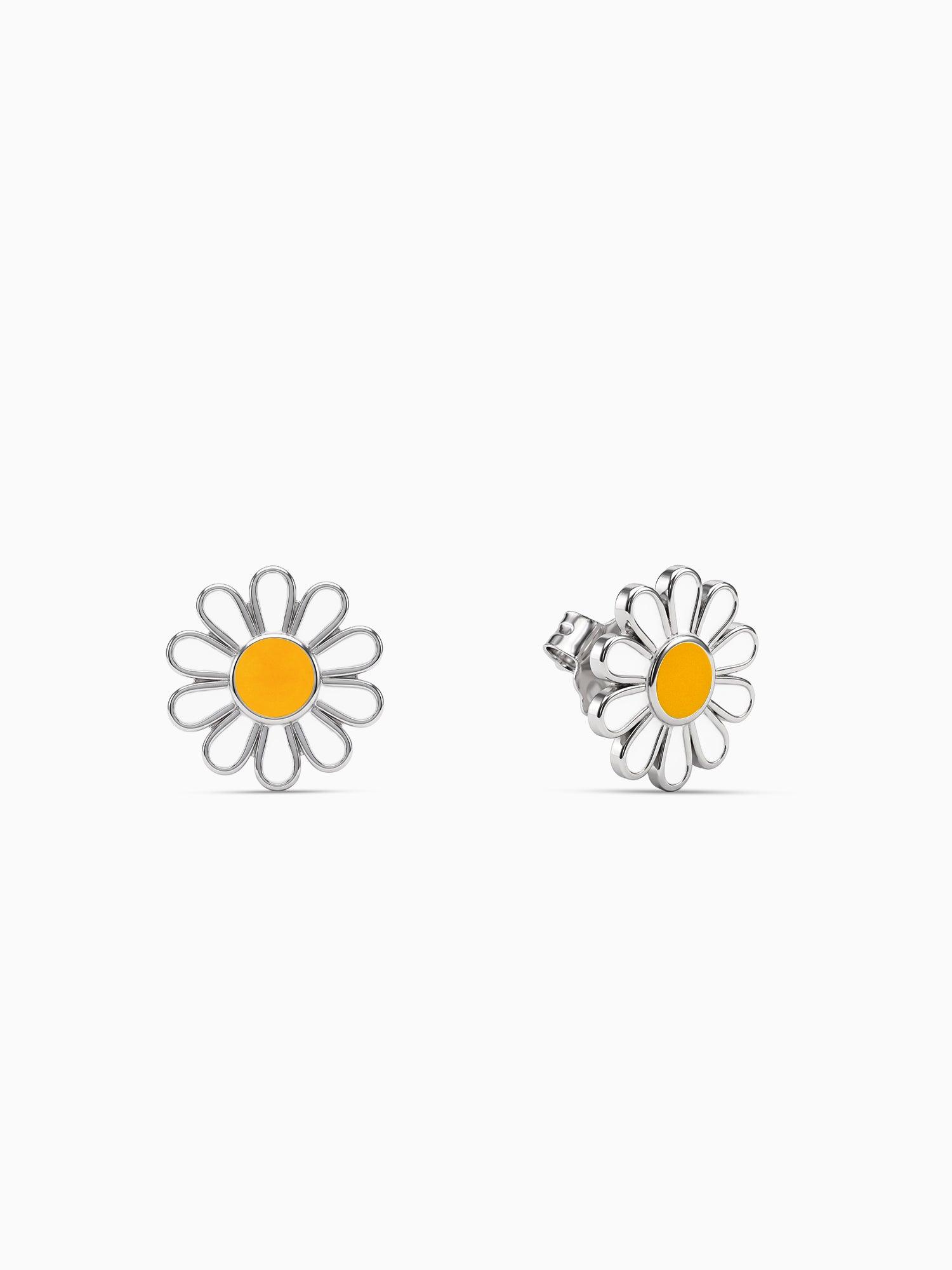 Silver Her Daisy Kids Studs