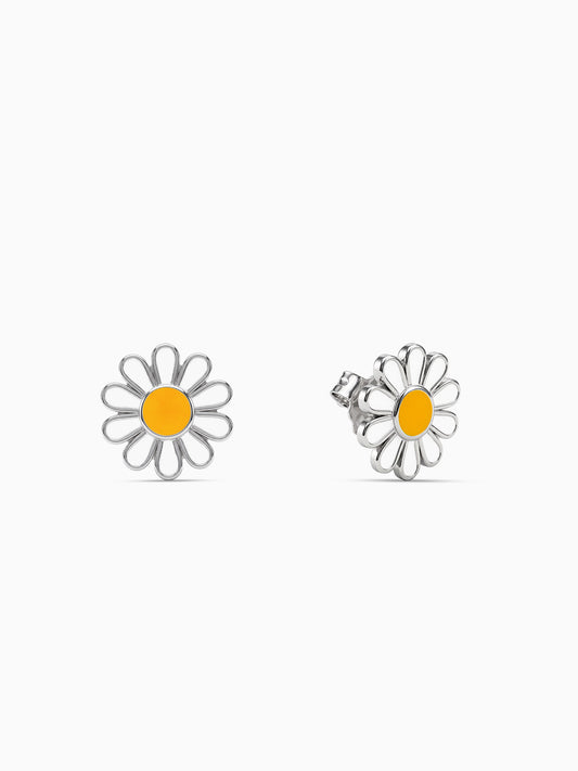 Silver Her Daisy Kids Studs
