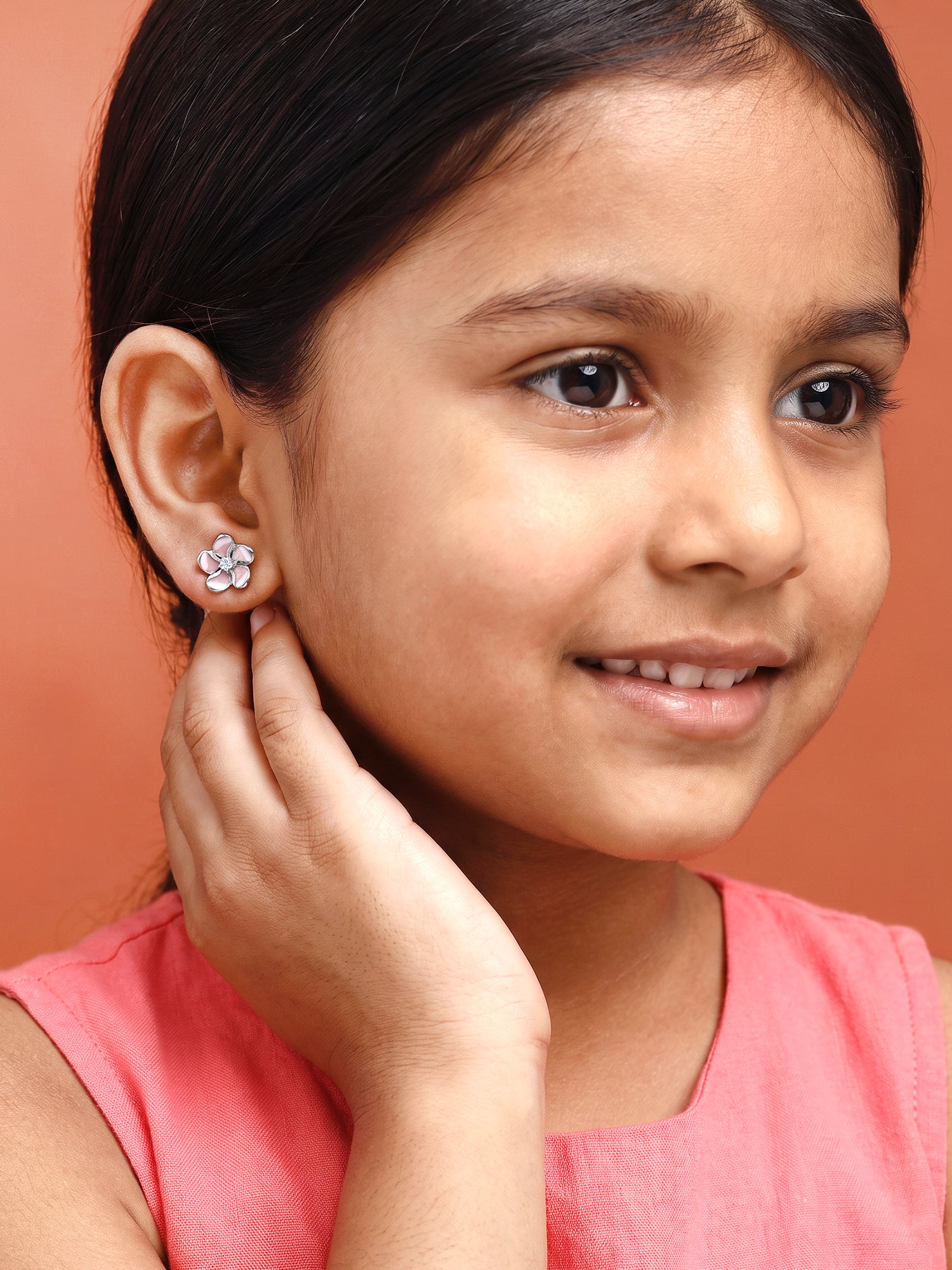 Silver Cute Balsam Kids Studs