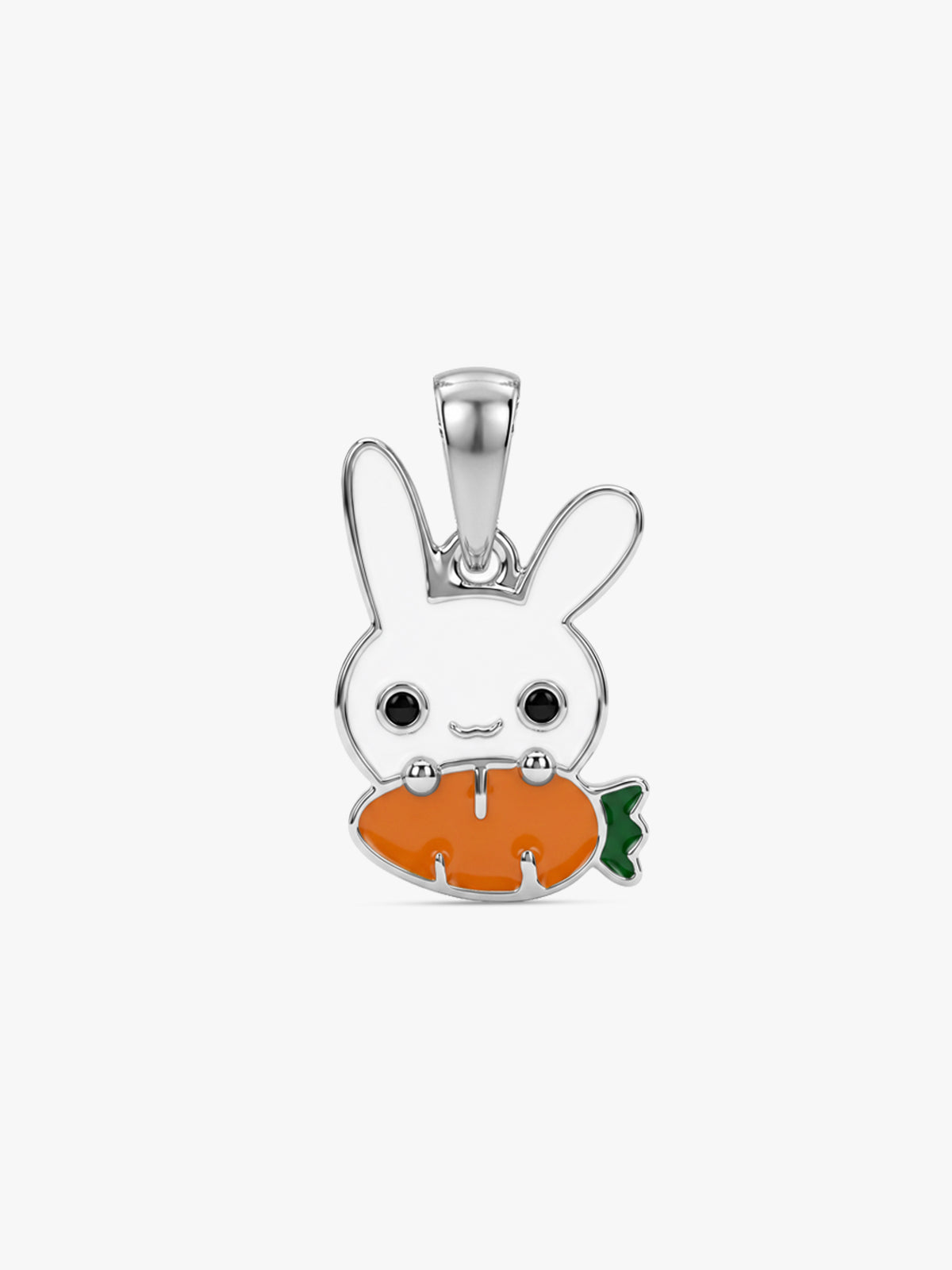 Silver Carrot Cutie Kids Pendant