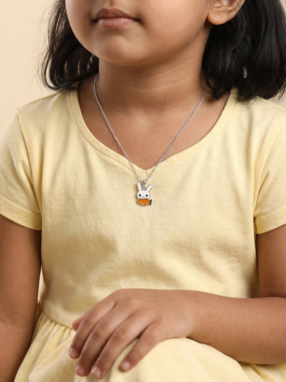 Silver Carrot Cutie Kids Pendant