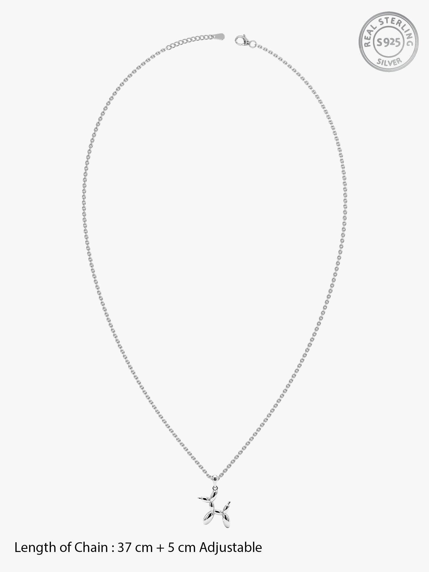 Silver Mr Wiggles Kids Pendant With Link Chain