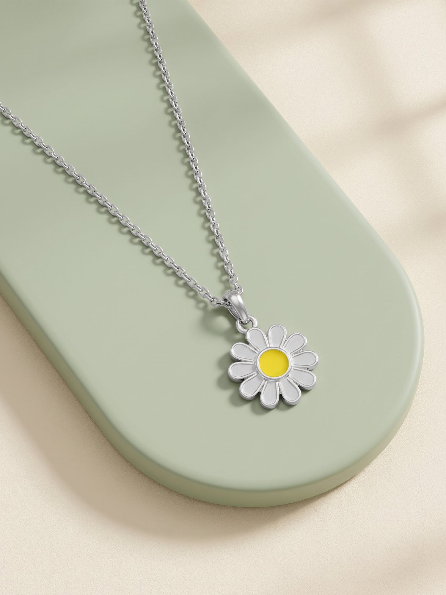 Silver Daisy Dot Kids Pendant