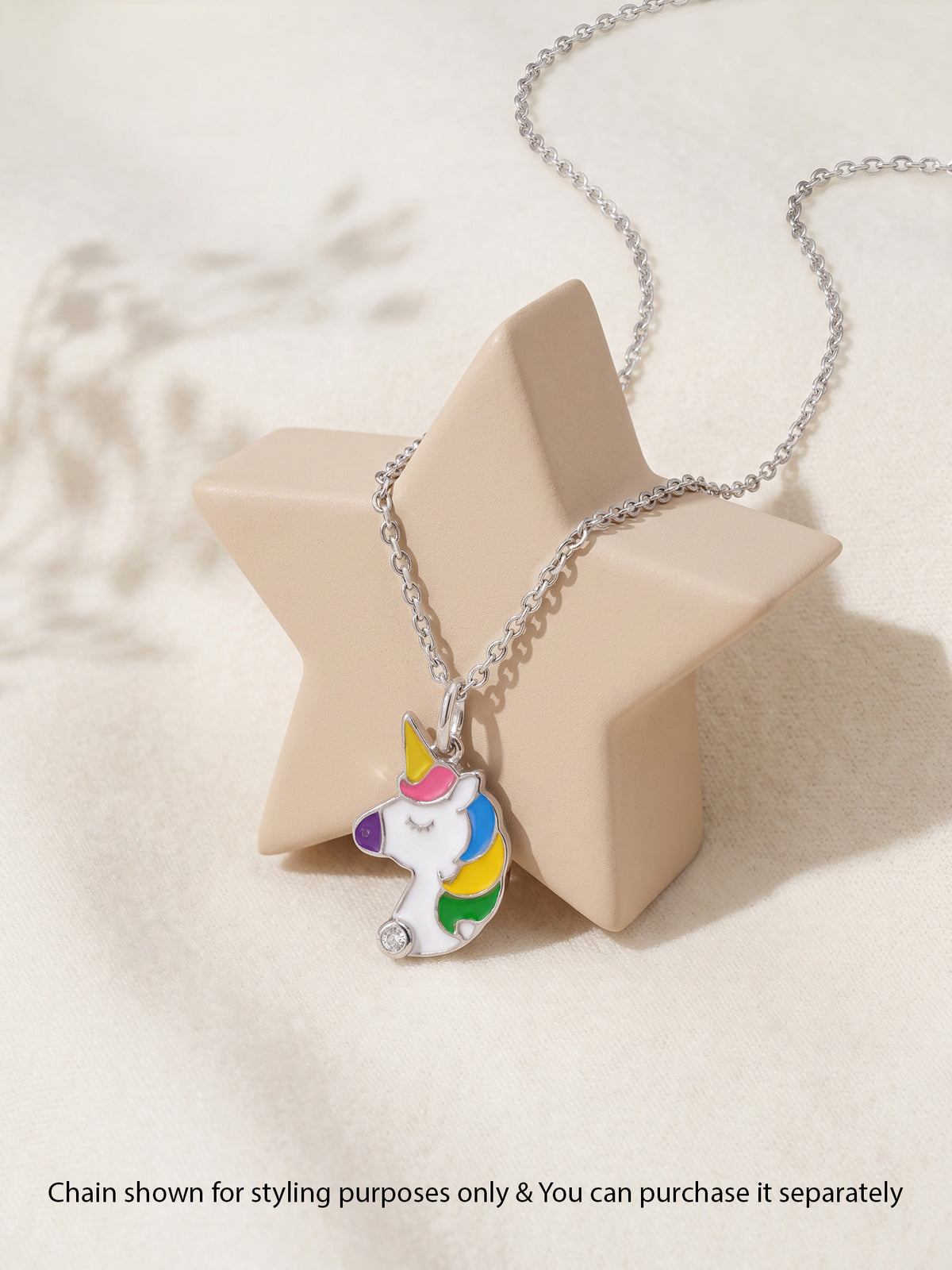 Silver Unicorn Academy Kids Pendant
