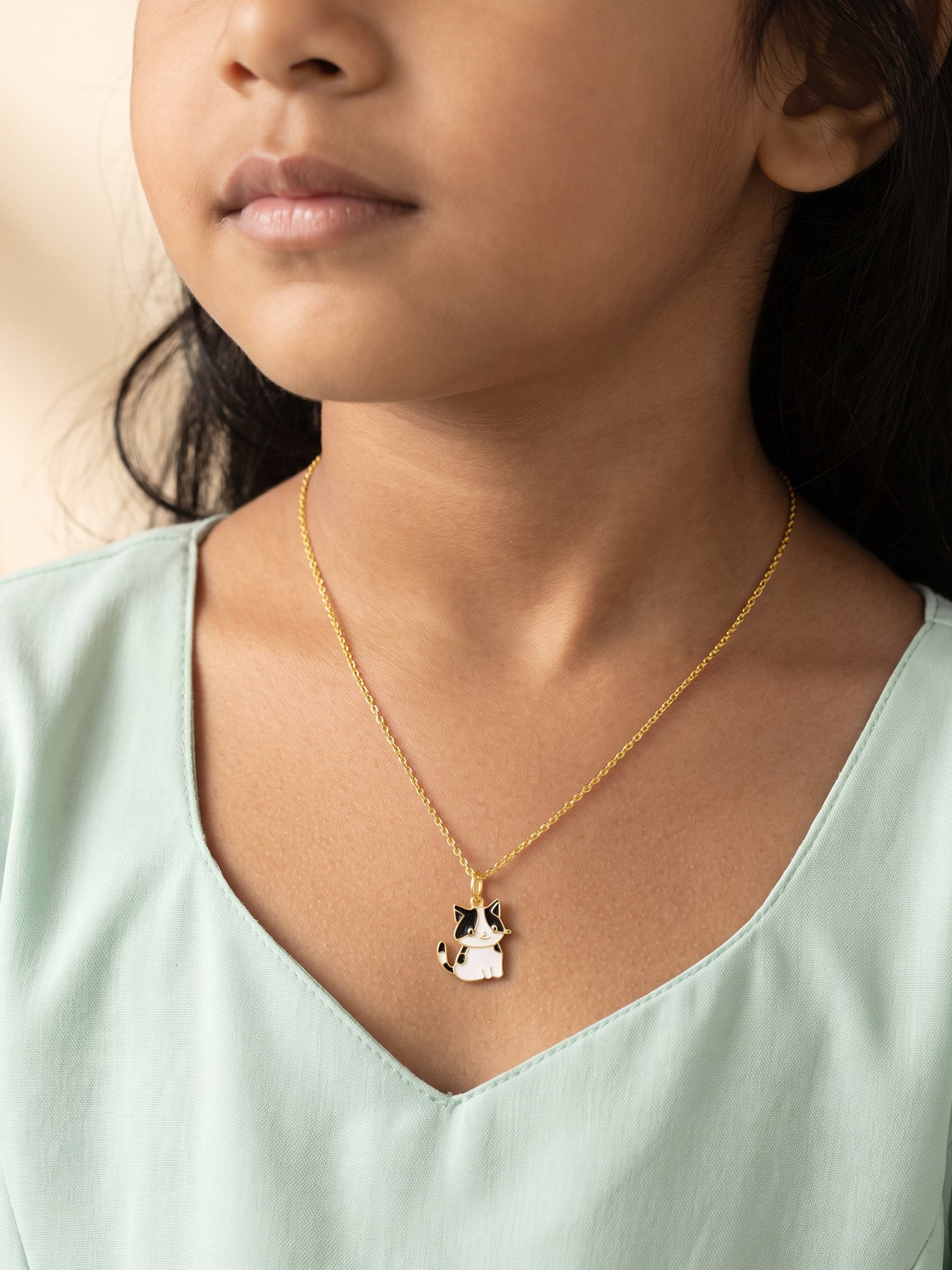 Golden Kitty Pie Kids Pendant (2 - 6 Years)