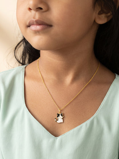 Golden Kitty Pie Kids Pendant (2 - 6 Years)