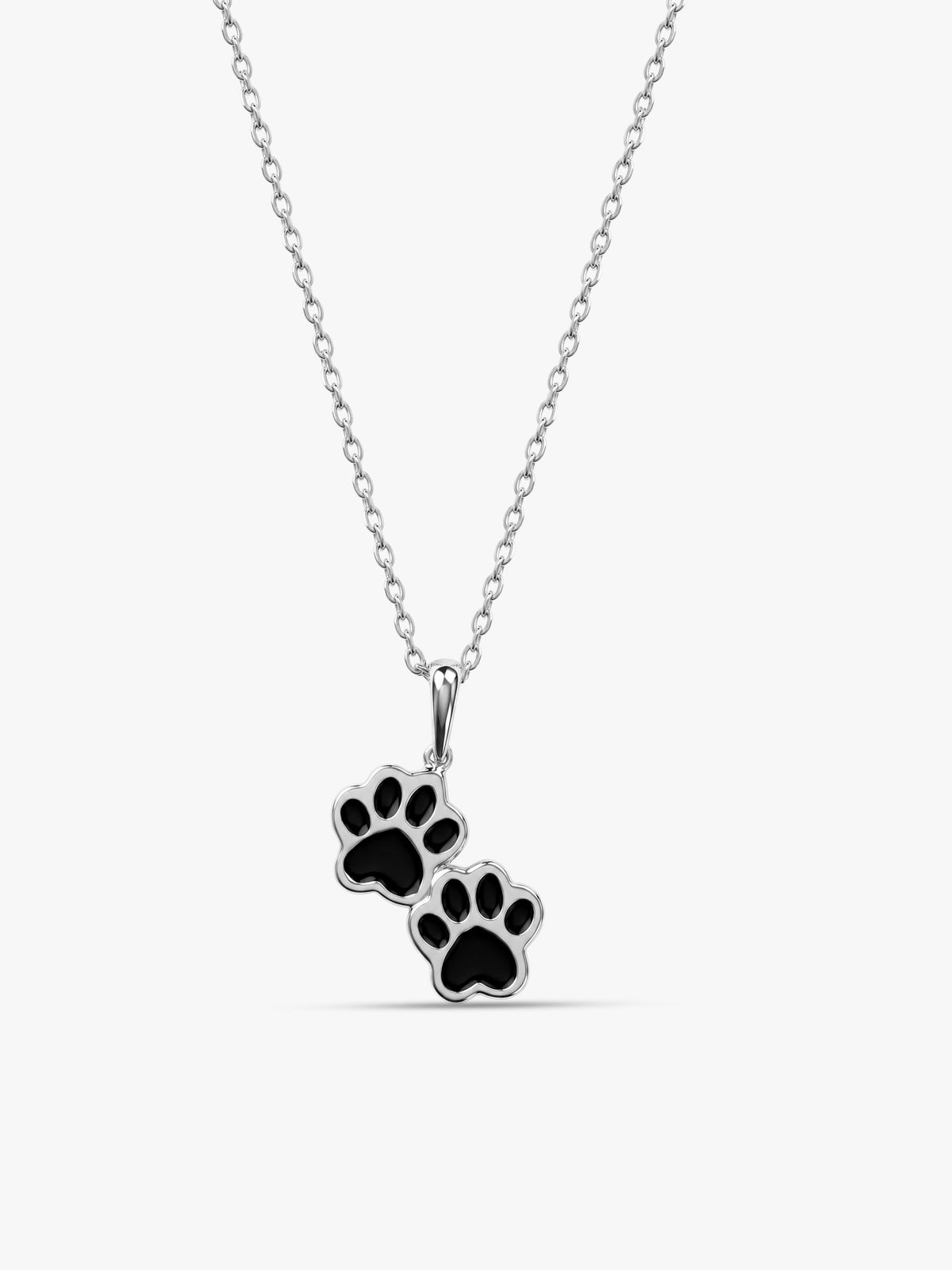 Silver Paw Choice Kids Pendant With Link Chain (2 - 6 Years)