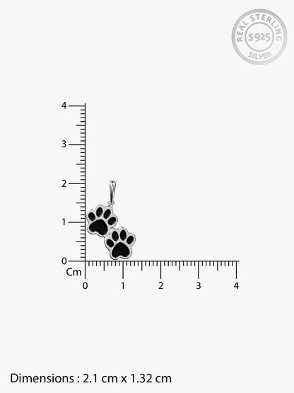 Silver Paw Choice Kids Pendant With Link Chain (2 - 6 Years)