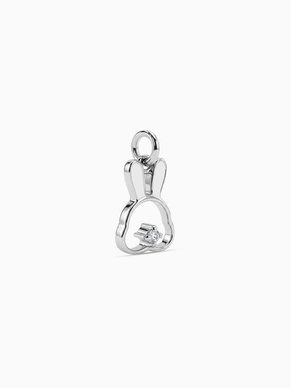Silver Royal Bunny Kids Pendant