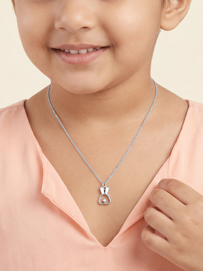 Silver Royal Bunny Kids Pendant