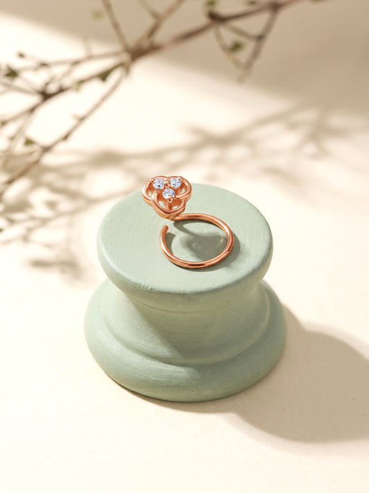 Rose Gold Florine Nose Pin
