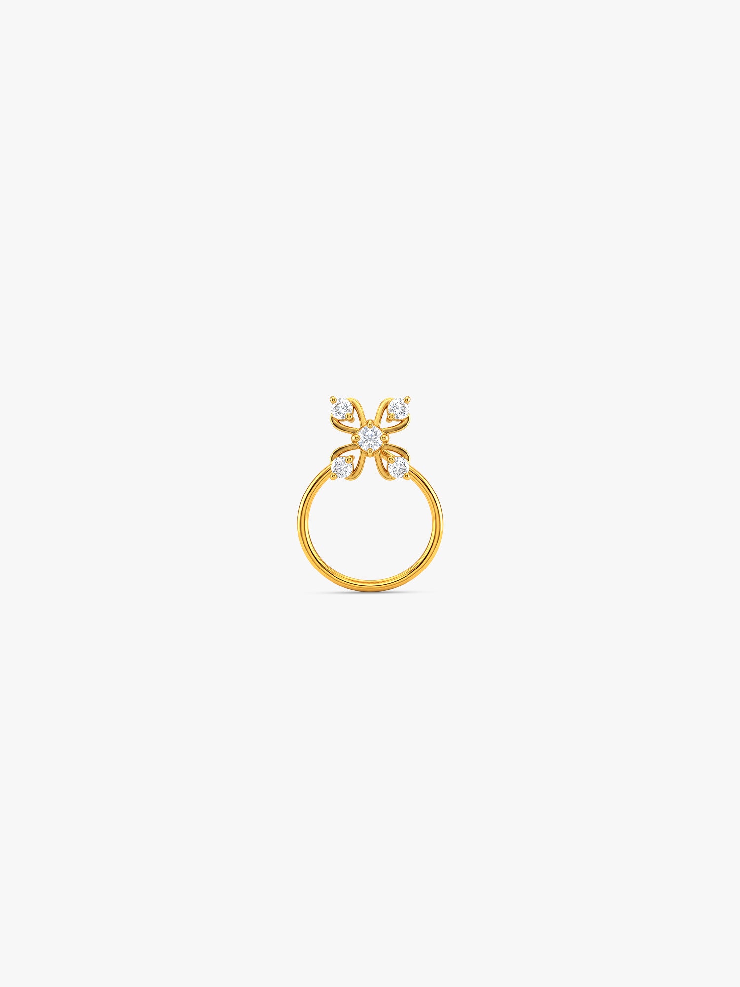Golden Lorena Nose Pin