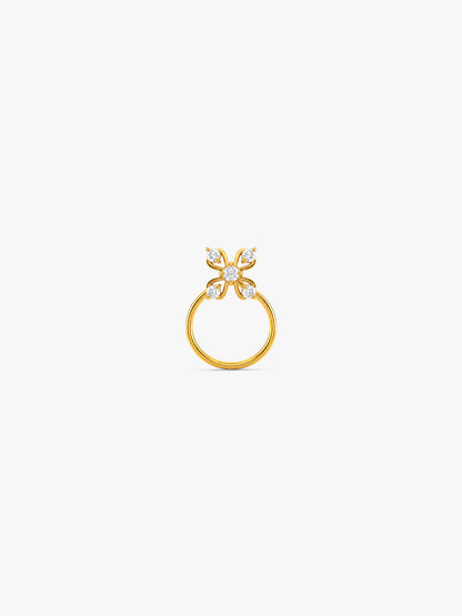 Golden Lorena Nose Pin