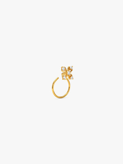 Golden Lorena Nose Pin