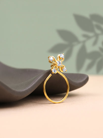 Golden Lorena Nose Pin