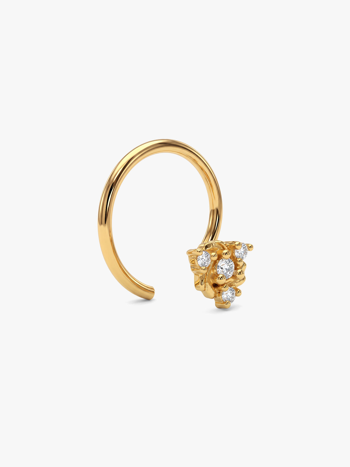Golden Hiranya Nose Pin