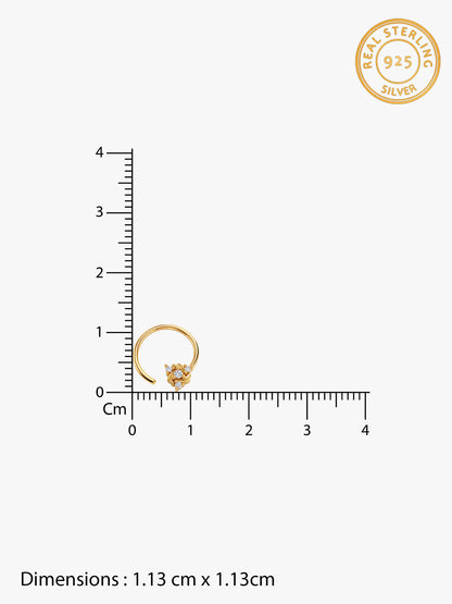 Golden Hiranya Nose Pin