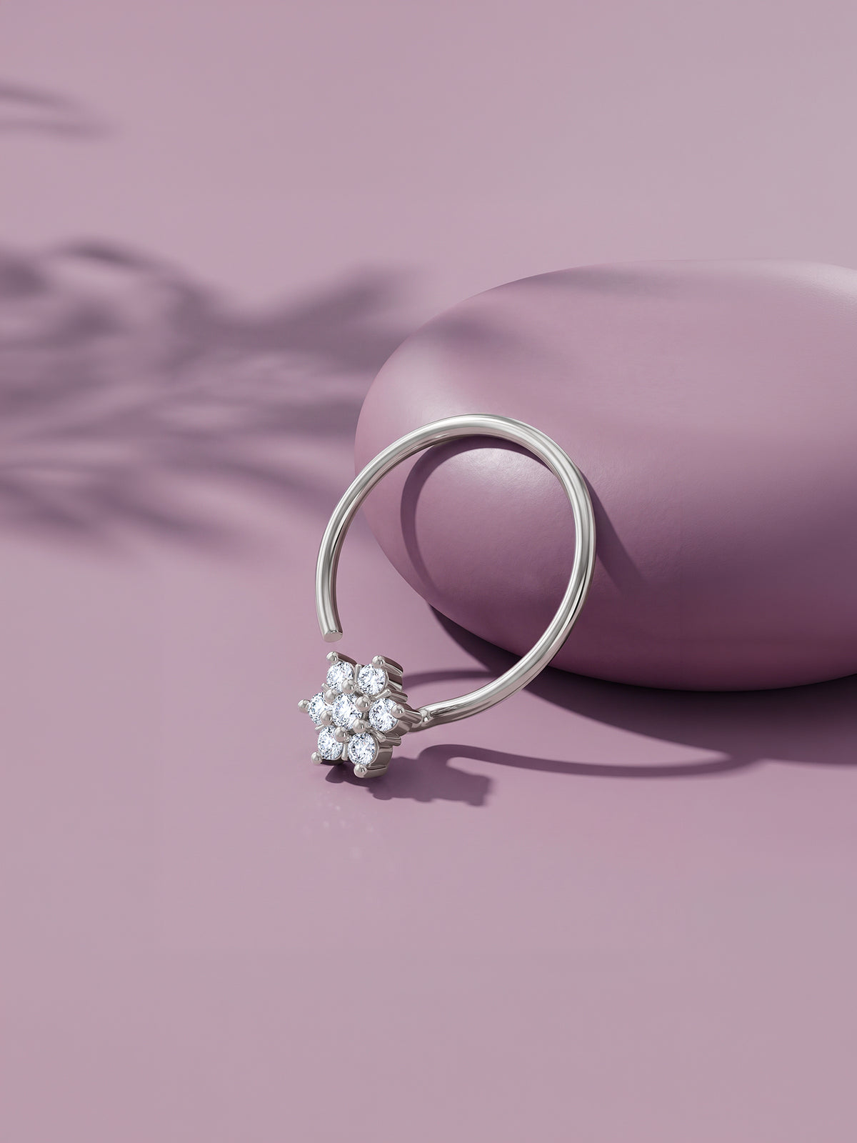 Silver Hima Nose Pin