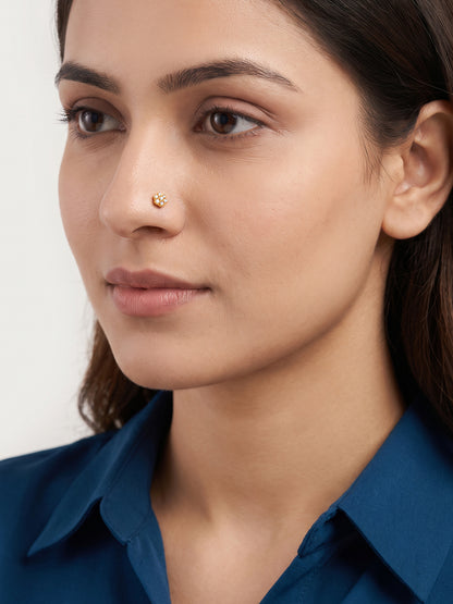 Golden Celine Shine Nose Pin