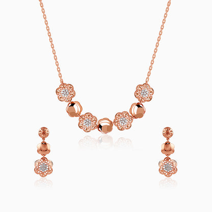 Dual Tone Lila Vine Silver Set