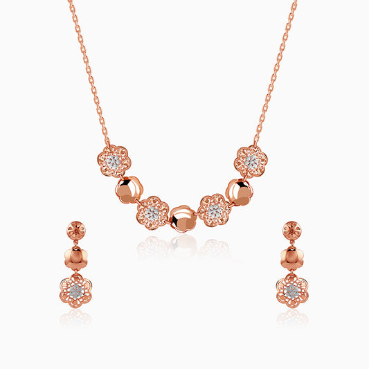 Dual Tone Lila Vine Silver Set