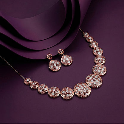 Dual Tone Evelia Silver Set