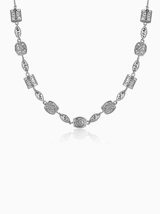 Silver Opaline Grace Necklace